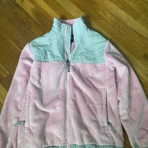Girls pink north face jacket